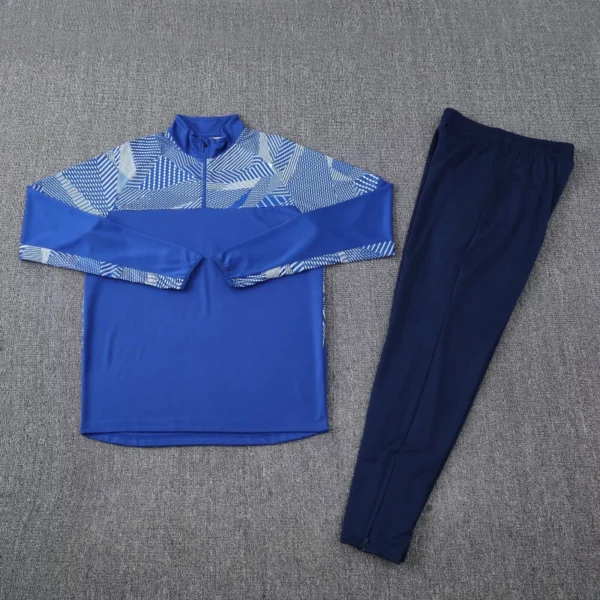 Soccer Tracksuits Training Suit For Men Half Zipper Jacket Men Games Jerseys Football Kit Tops And Trousers Can Customize Logo