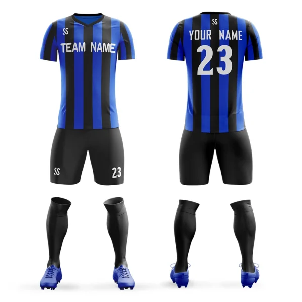 kf-H64cda09b050549bebb7c20df5a241c1bc Custom Soccer Jersey Set Printed Team Name/Number Add Logo Fashion Outdoor Sports Short Sleeve Tee Shorts Suit Men/Lady/Youth