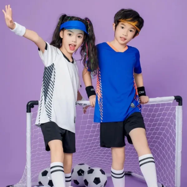 kf-S1ddfe4638ee744efa028f43fce57e4d10 Men & Children Sublimation Football Jersey Sets, Boys Soccer Uniforms Men's Club Team Football Training Jerseys Suit DIY Custom