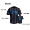 kf-S2b90c6fcc11e4d1aae8c4d52fd6200d0J Custom Baseball Jersey Black Blue Personalized Baseball Team Shirt Printed Name Number Baseball Fans Gift for Men Women Youth