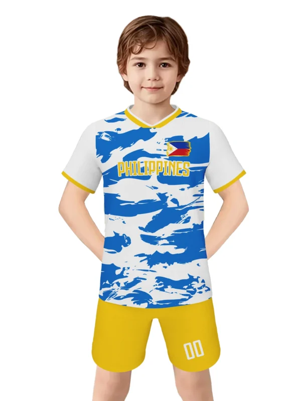 Football Kit for Kids Custom Soccer Jersey Personalized Name Number Soccer Team Shirts Shorts Set Fans Gift