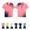 kf-S649e4854da45472aa7eed5af7d29d932s Custom Men Football Uniforms Soccer Jerseys Men Tracksuit Sportswear Short Sleeves Jersey Soccer Shorts Suit Team Student Jersey