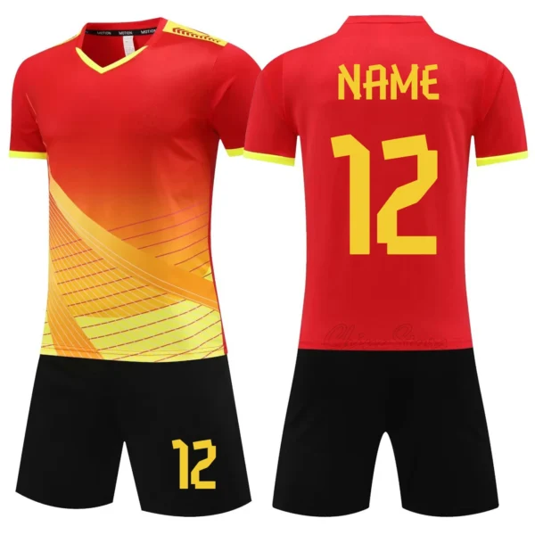 kf-S9251895b747d4b178d7cf77d2c7ea9b75 Customized Soccer Jerseys Shorts With Pockets Men Women Soccer Jersey Set Breathable Kids Adults Football Uniform Playball Wear
