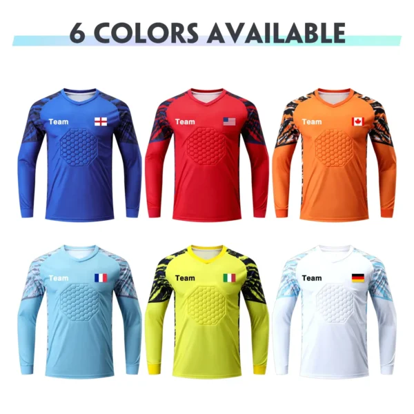 kf-Sc3fd0777e8a34d328986ca859e8dc8a80 Custom Goalkeeper Jersey Padded Soccer Goalie Shirt Goalkeeper Kit Personalized for Boys Youth Adults with Name Number