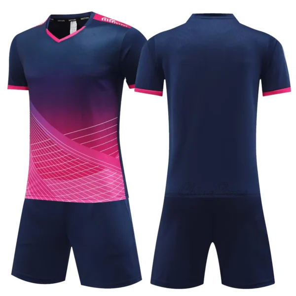 kf-Scbe40f04e7c04615b2132bbd57482fb9e Customized Soccer Jerseys Shorts With Pockets Men Women Soccer Jersey Set Breathable Kids Adults Football Uniform Playball Wear