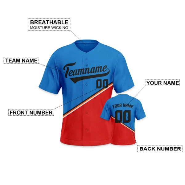 kf-Sebb8824484734adda56be3c1755fa0dbZ Custom Baseball Jersey Black Blue Personalized Baseball Team Shirt Printed Name Number Baseball Fans Gift for Men Women Youth
