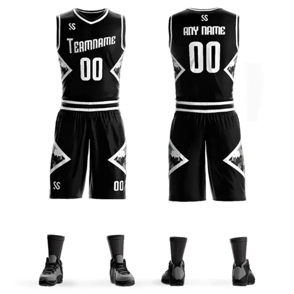 Basketball Suit For Men Sportwear Customizable Full Sublimation Printed Jerseys Sports Training Quickly Dry Tracksuits