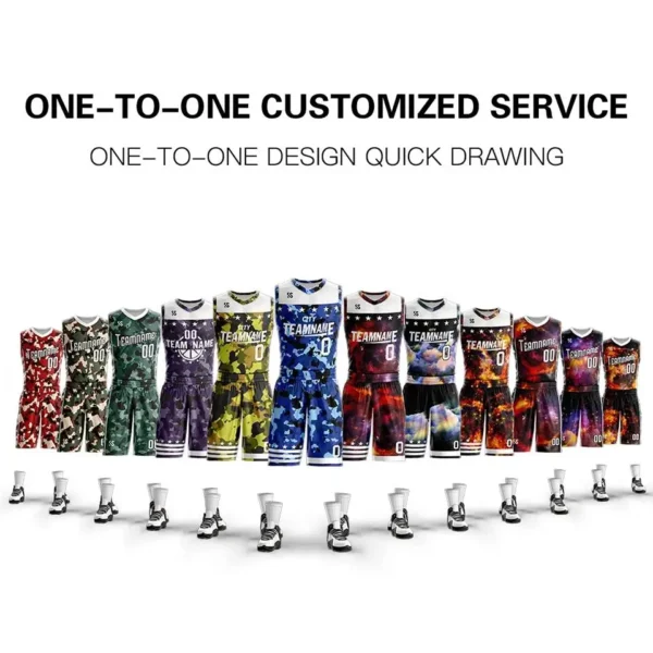 Design Shirts Quick Dry Sport Wear Customized Team Mens Youth Basketball Set Jerseys