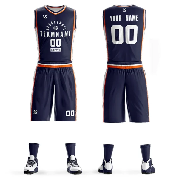 Personal Customizable Basketball Uniform For Men Sportwear Team Name Printed Jerseys Training Tracksuits