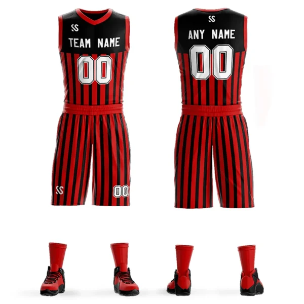 kf-Hb2911c672dad426cbdbdefb7d9f19a15i Basketball Suit For Men Sportwear Customizable Full Sublimation Printed Jerseys Sports Training Quickly Dry Tracksuits