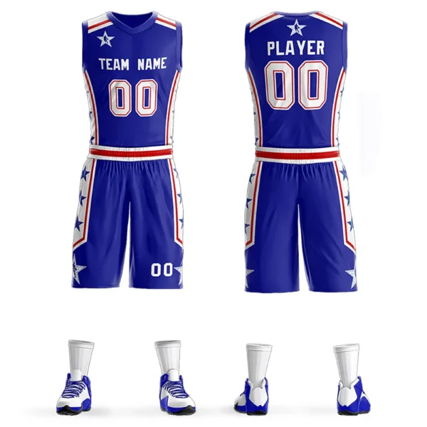 Custom Basketball Shirt Fashion Gradient Design Creative Team Uniform Basketball Jersey Set Adult/Kids