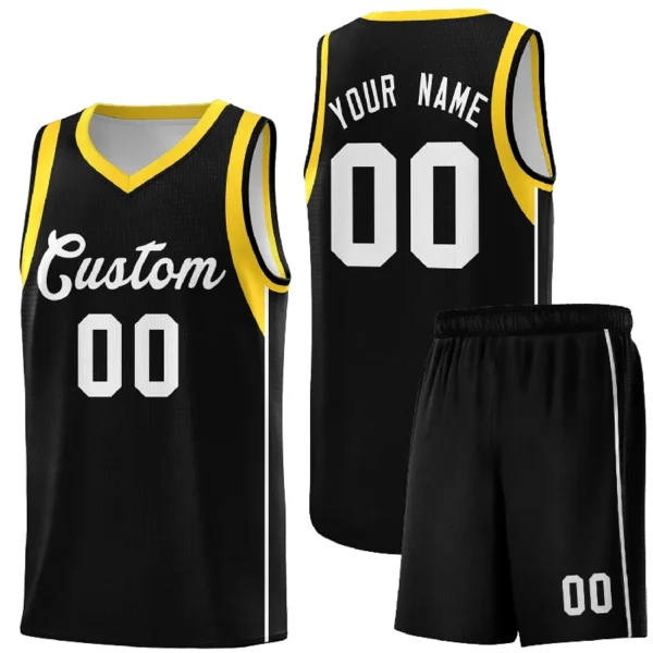 kf-S17228a640e054e0984b80e2489d3f63bc Custom Basketball Jerseys Design Retro Print Basket Ball Singlets Vests Kit Set Shirt Men Breathable Basketball Uniform Jersey