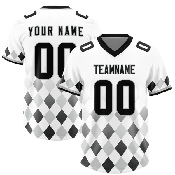 Custom American Football Jersey Personalized Team Name Number Print Vintage Style Training Top