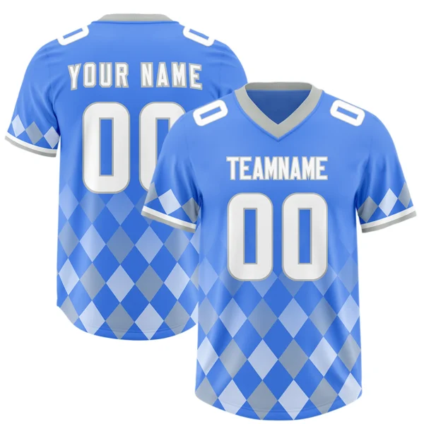 Custom American Football Jersey Personalized Team Name Number Print Vintage Style Training Top