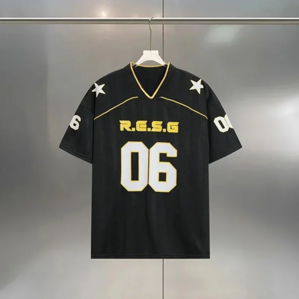 kf-S2b848d1e81664284aecf0224704bc867E European and American Street Fashion Brands Loose Fit for Couples American Retro Sports Jerseys Short Sleeved Football Jerseys