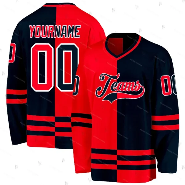 kf-S35a2de47140c45ab93ddfac94d5cbf6d8 Custom Name Team Gradient Graffiti Colorful Retro Breathable Pullover 3DPrint Casual Harajuku Hockey Long Sleeve Jersey Shirts 1