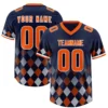 Custom American Football Jersey Personalized Team Name Number Print Vintage Style Training Top