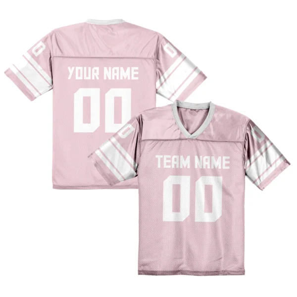 Custom American Football Jersey Orange Personalized Football Shirt with Printed Team Name Number Fans Gift for Men Women Youth