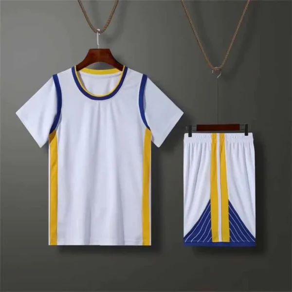 Boys Sports Suit Girls Basketball Soccer Jerseys Sets Summer Ball Clothing Outfit Kids Short Sleeve Round Neck Tops Shorts 2Pcs