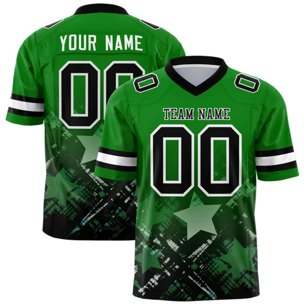 Custom Men's Letter Stitched American Football Jersey Breathable Rugby Uniform Sports Tops T-Shirts Men Clothing
