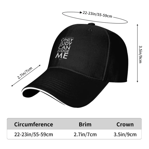 kf-S7d7cd9ec0e194b30aa6fe75e45d67cdbo Summer Judy Can Judge Me Baseball Cap Outdoor Sport Casual Print Sun Hip Hop Hats Women Men Wholesale Baseball Caps
