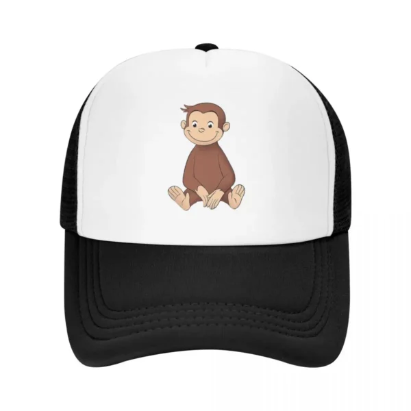 kf-S8ba86df3c5c348828ec3079abf63c277r Curious George Cap Fashion Casual Mesh Baseball Caps Adjustable Hat Hip Hop Summer Unisex Baseball Hats Polychromatic