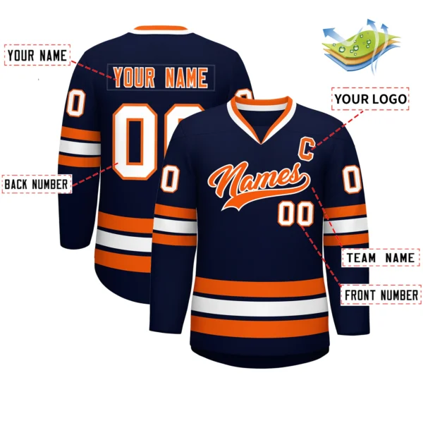 kf-S8c67383a88954c419907951fe932a04d2 Printed Ice Hockey Jersey Customized Name & Numbers - Design Your Own Ice Hockey Jersey Competition Training Jerseys