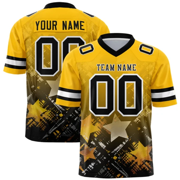 Custom Men's Letter Stitched American Football Jersey Breathable Rugby Uniform Sports Tops T-Shirts Men Clothing