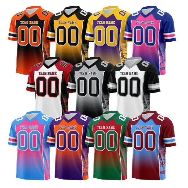 kf-Sb155b753f62e44b4b43a98efbd46303dc Custom Football Jerseys Sublimated Retro American Uniforms Personalized Rugby Jerseys With Embroidery