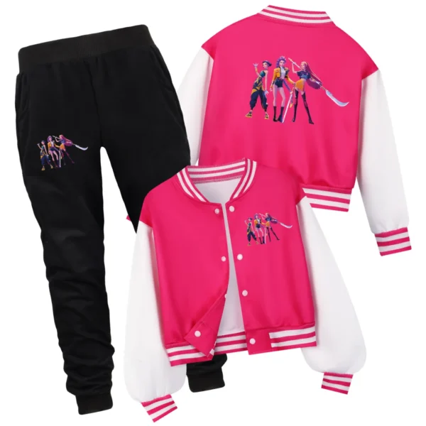 kf-Sb4667b99281f440386f76e2b50feab20O Baseball Jersey Cartoon New Casual Jacket Two-color Splicing Suitable for Spring and Autumn