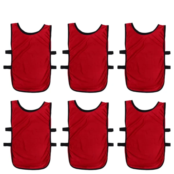 6pcs Training Vest for Football Soccer Basketball Quickly-dry Breathable Jerseys Adult Sports Game Waistcoat