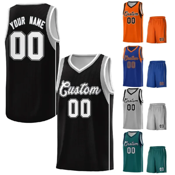 Custom Basketball Jerseys Design Retro Print Basket Ball Singlets Vests Kit Set Shirt Men Breathable Basketball Uniform Jersey