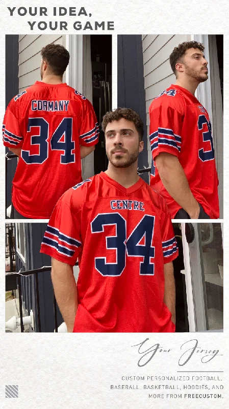 Custom Football Jerseys Retro Athletic Rugby Uniform Printed American Wear for Adults Short Plain Mesh Polyester Practice